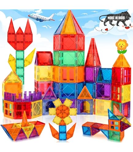 Discovery Toys CONNECTIX Magnetic Building Tiles | Kid